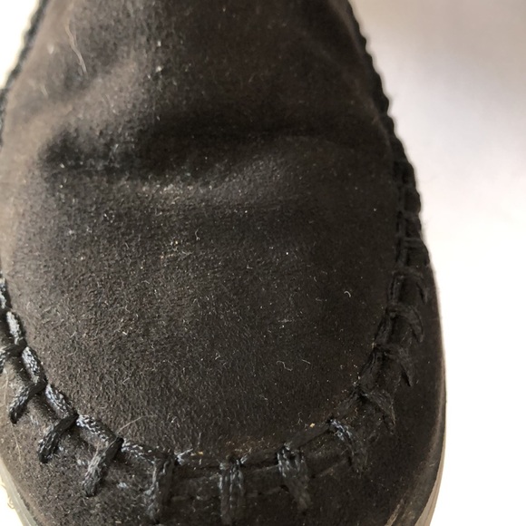 Old Navy suede & fur black booties size 9 - Picture 7 of 12